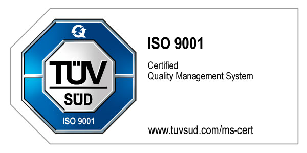 We are certified in accordance with DIN EN ISO 9001:2015 We are certified in accordance with DIN EN ISO 9001:2015