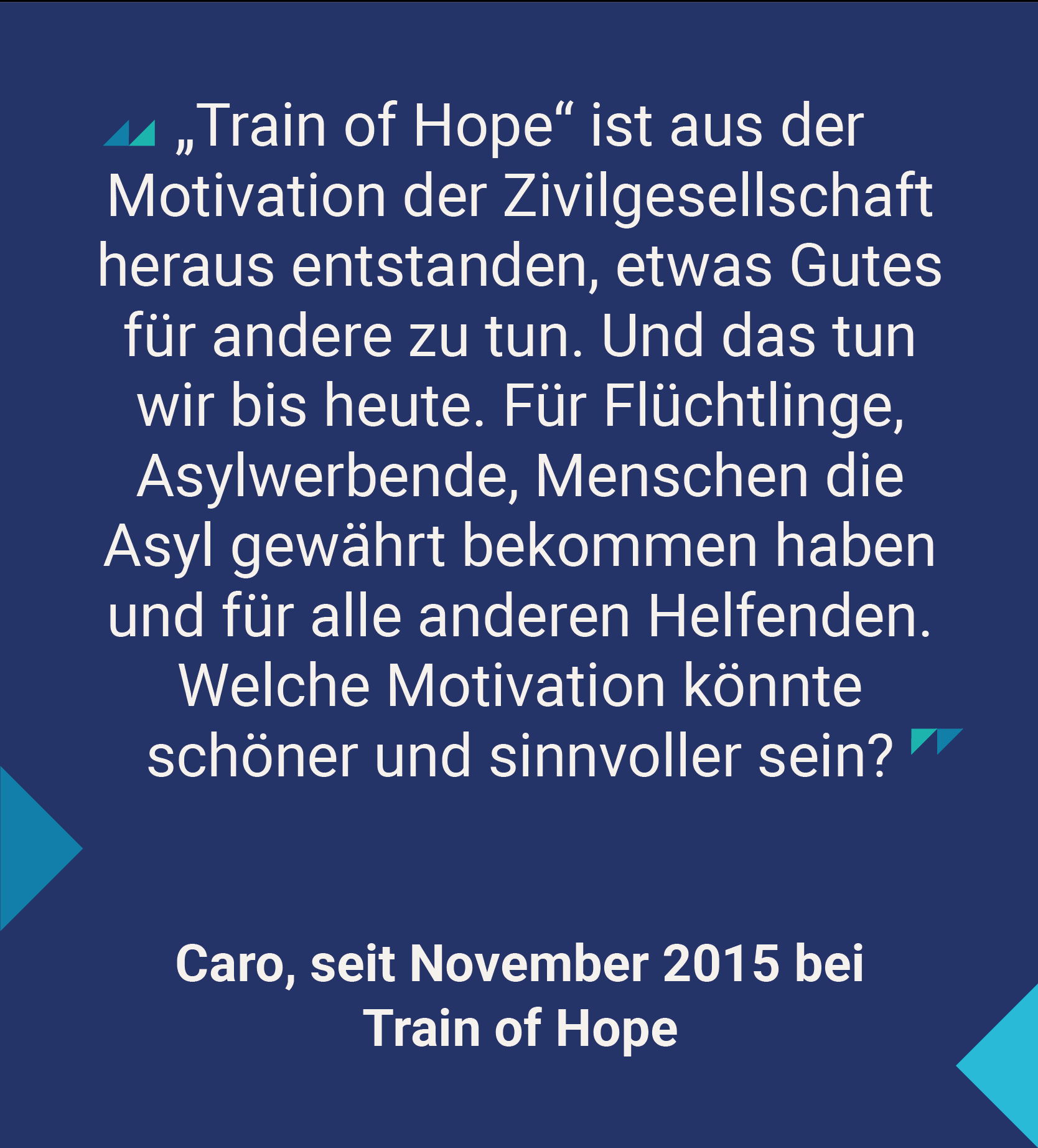 Zitat Train of Hope